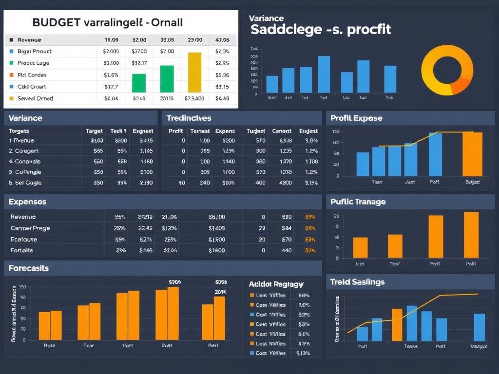 Budget vs. Actual Dashboard Excel Template