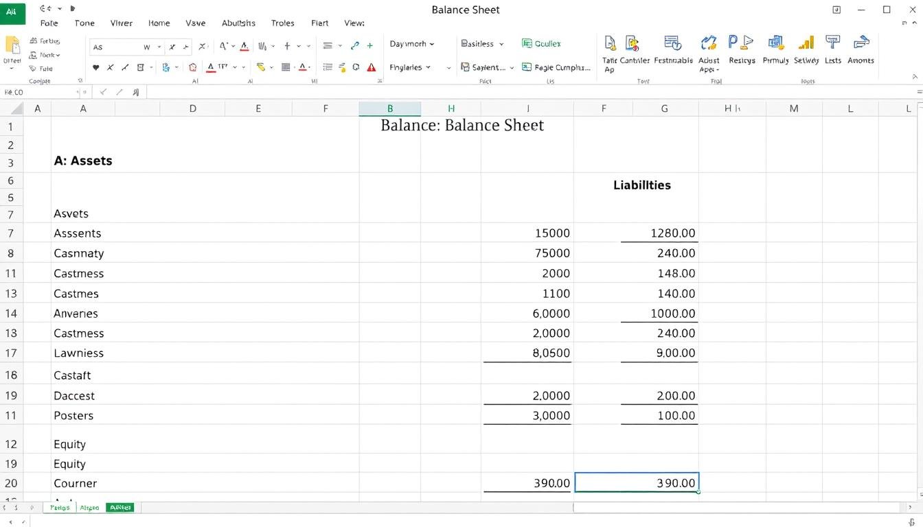 Image 3 for Business Balance Sheet Template Excel