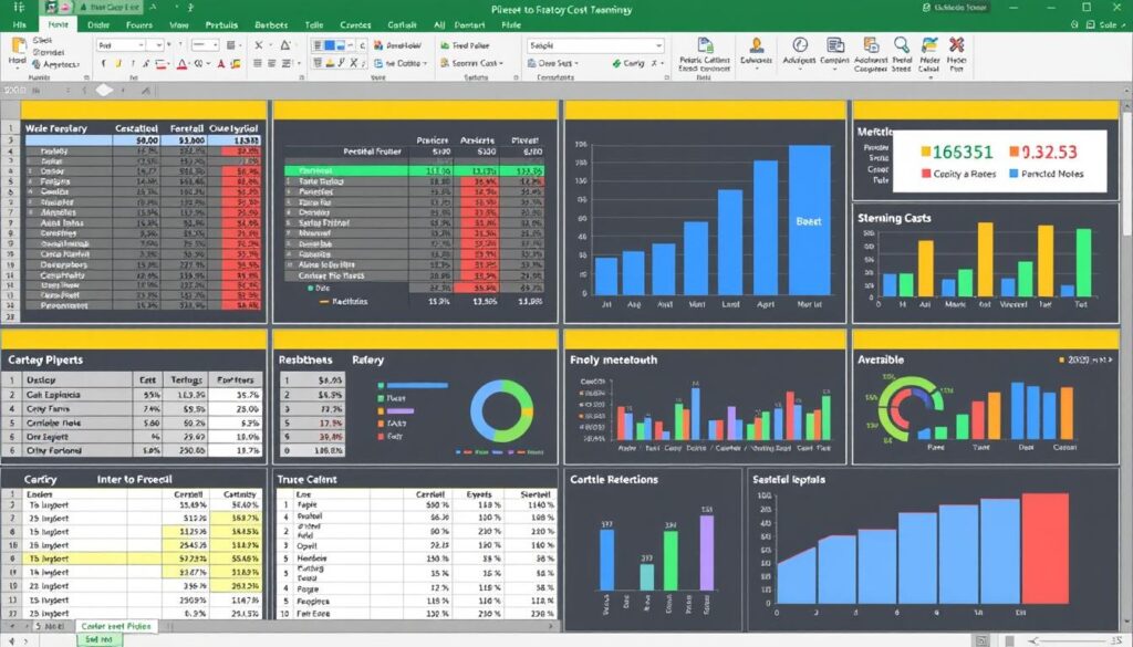 Business startup cost calculator Excel template features overview