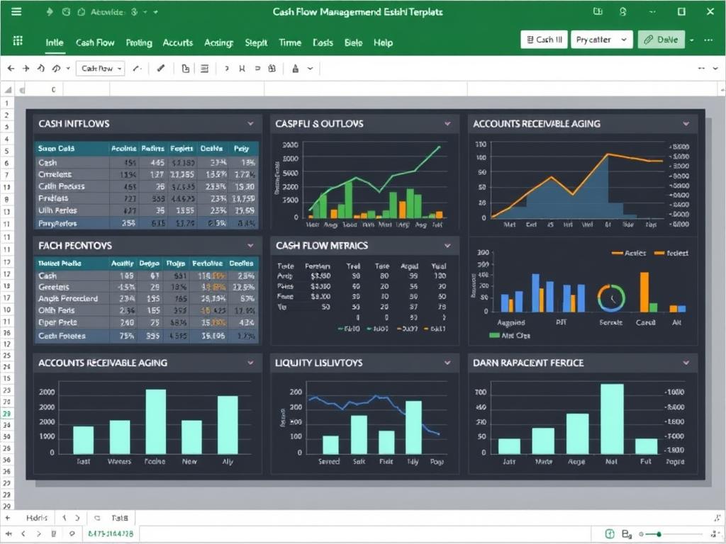 Cash Flow Management Dashboard Excel Template