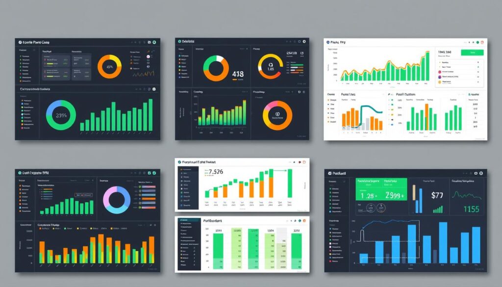 Collection of Excel KPI dashboard templates for financial management