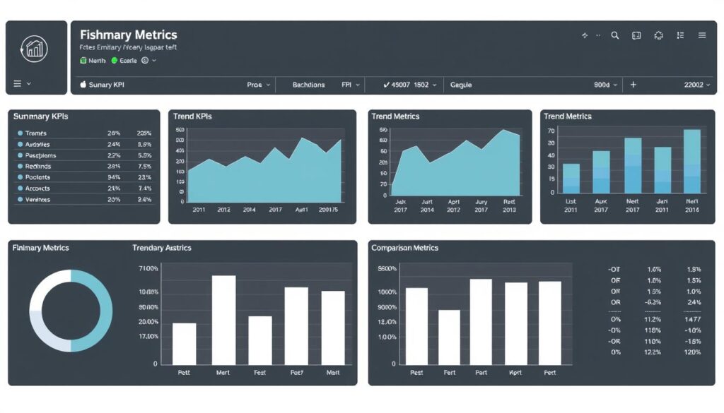 Excel KPI dashboard layout design