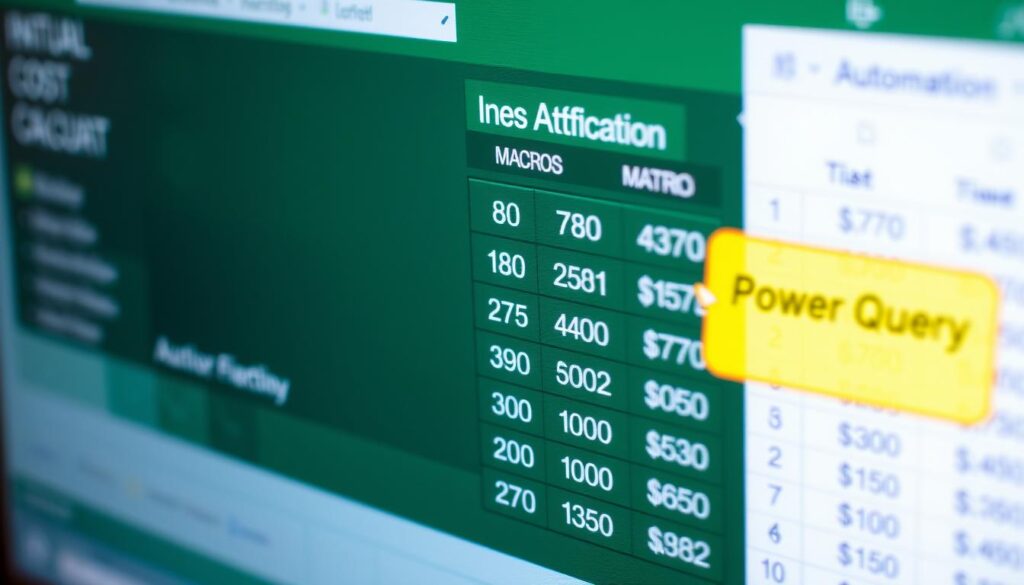 Excel automation features for financial business processes