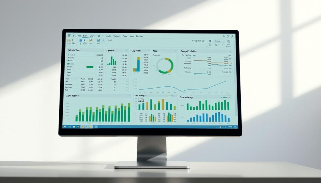 Excel cash flow projections dashboard