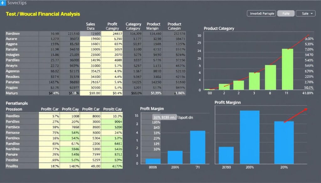 Retail business financial analysis spreadsheet example