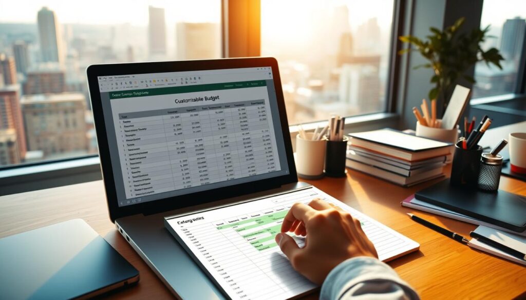 customizing budget template categories