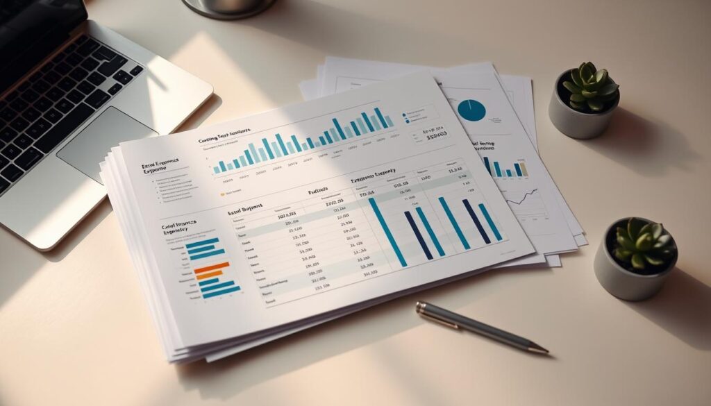 financial business expense tracker report