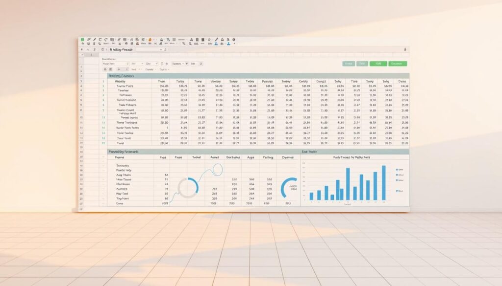 rolling forecast template
