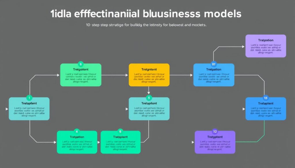 10-step strategy flowchart for building effective financial business models