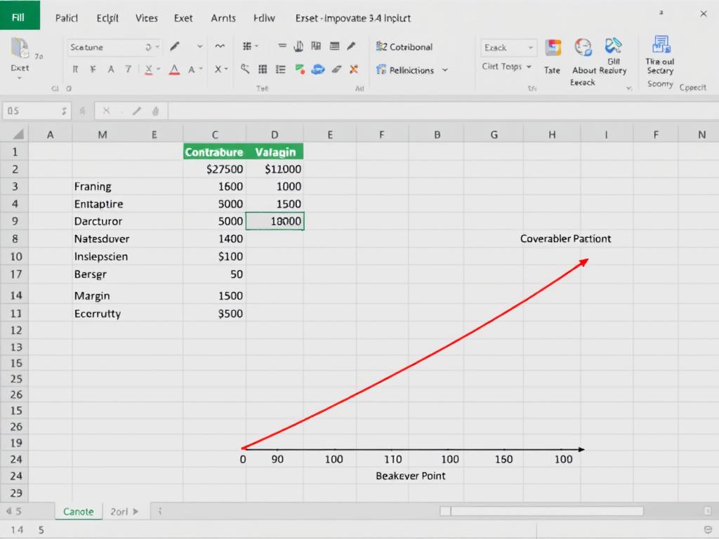 Break-even analysis Excel template with calculations