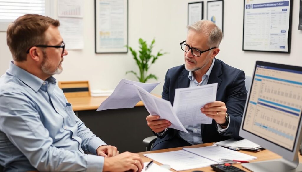 Business owner discussing tax planning strategies with accountant