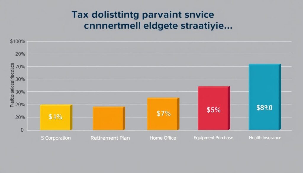 Chart showing tax savings from implemented strategies