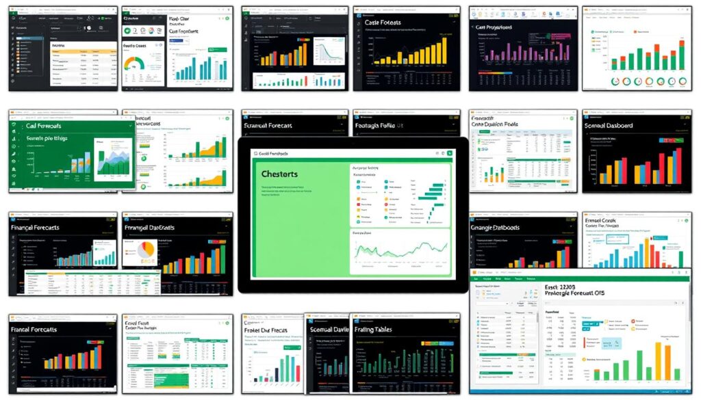 Collection of advanced business finance forecasting Excel templates