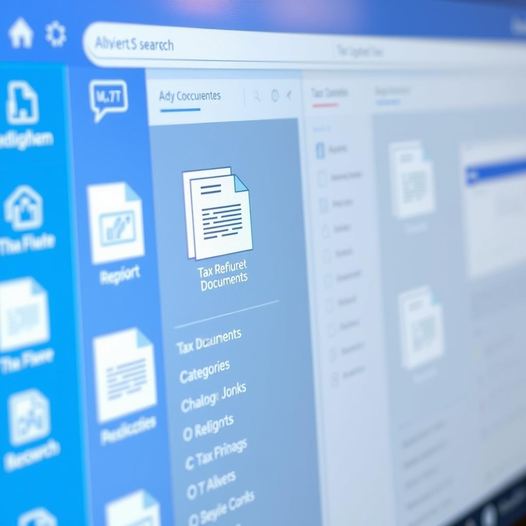 Digital document management system for tax records