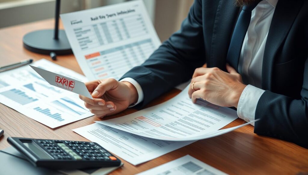 Entrepreneur reviewing financial mistakes and corrections in business plan Entrepreneur reviewing financial mistakes and corrections in business plan