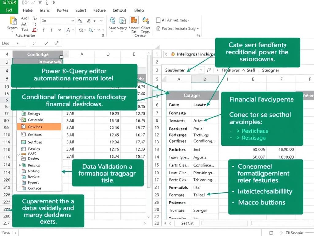 Excel automation features for financial tracking templates