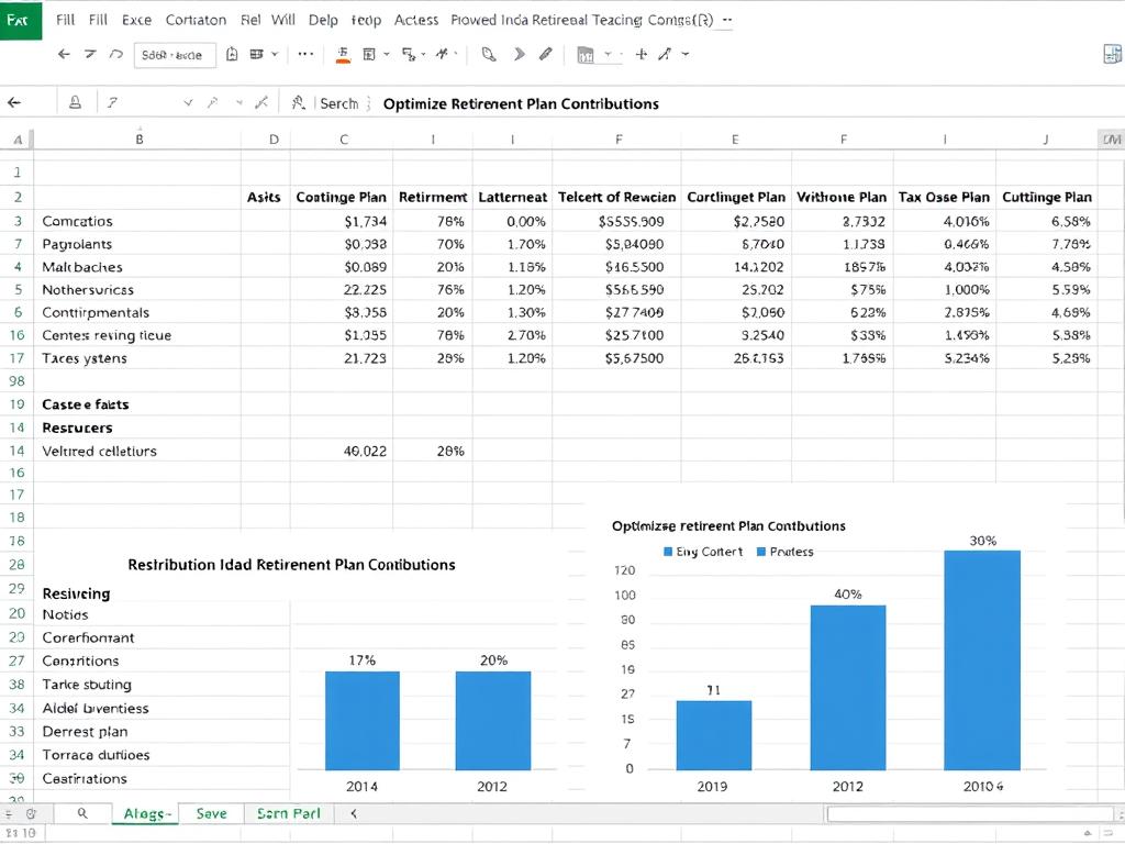 Excel retirement plan contribution optimizer