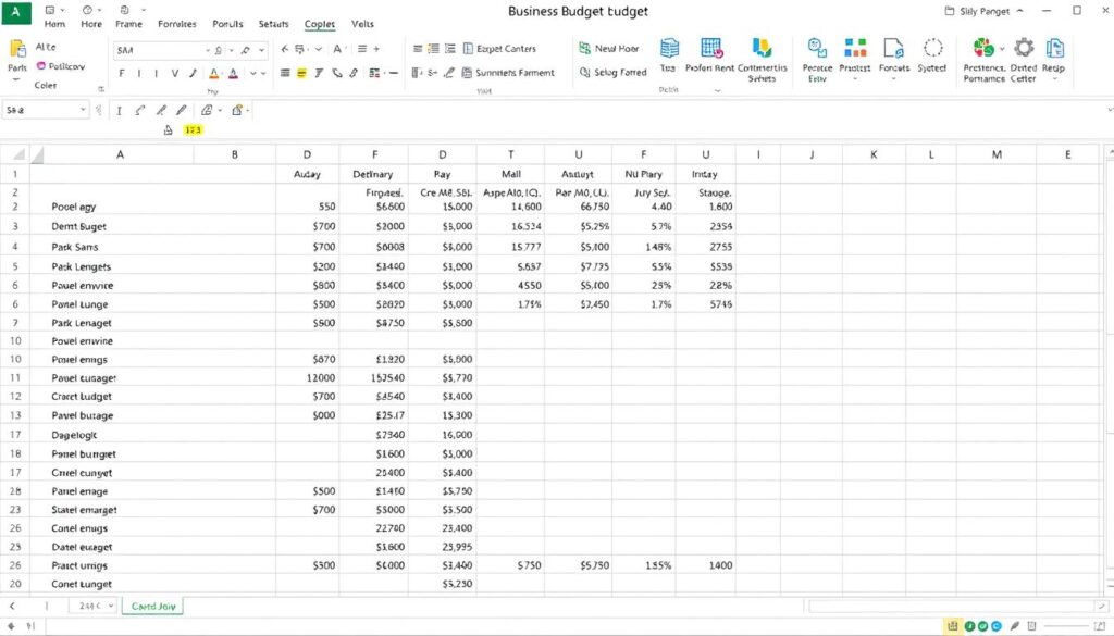 Excel templates for financial business budgeting strategies