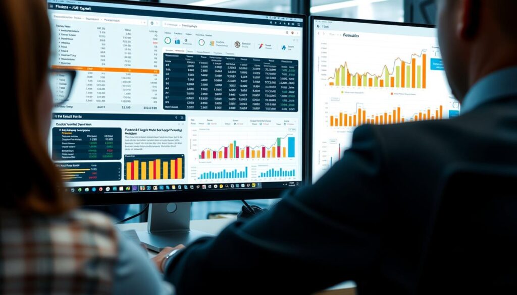 Financial forecast models with projections and scenarios