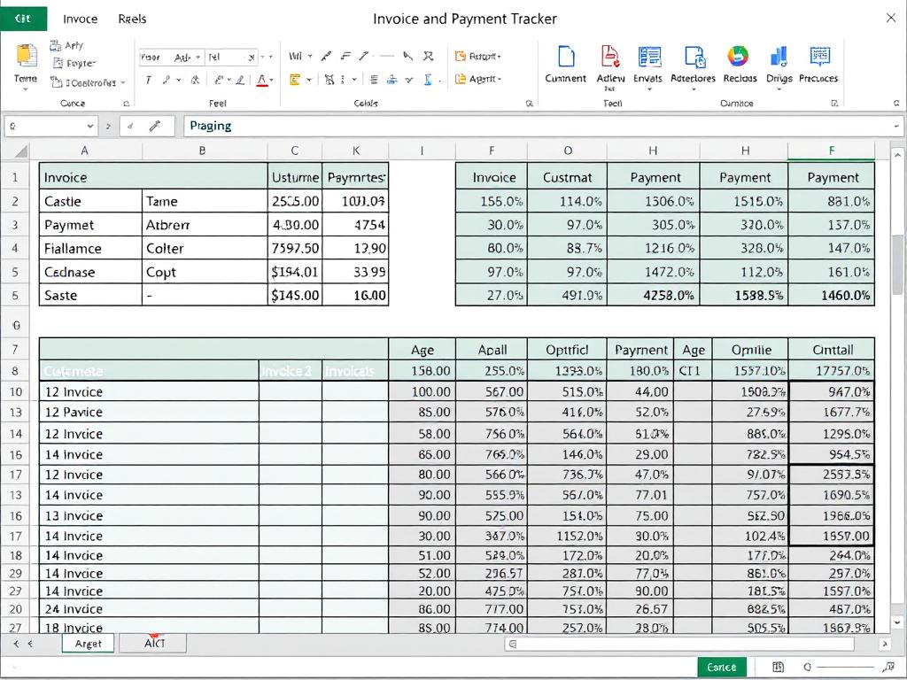 Invoice and payment tracker Excel template