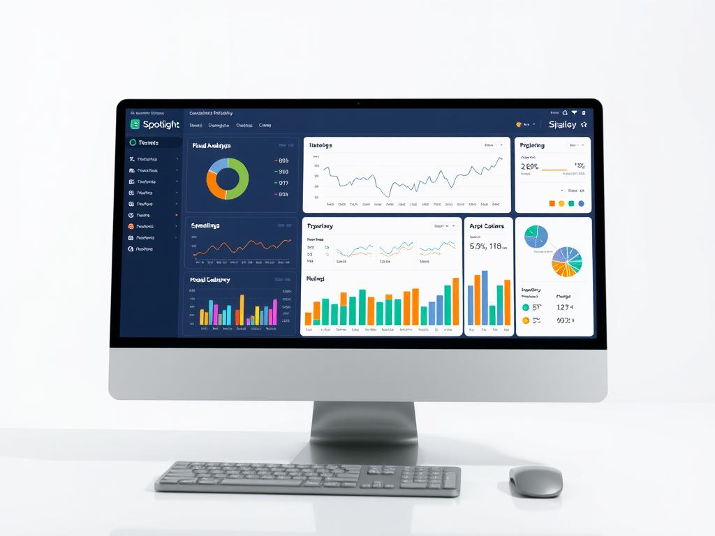 Spotlight Reporting financial analysis dashboard