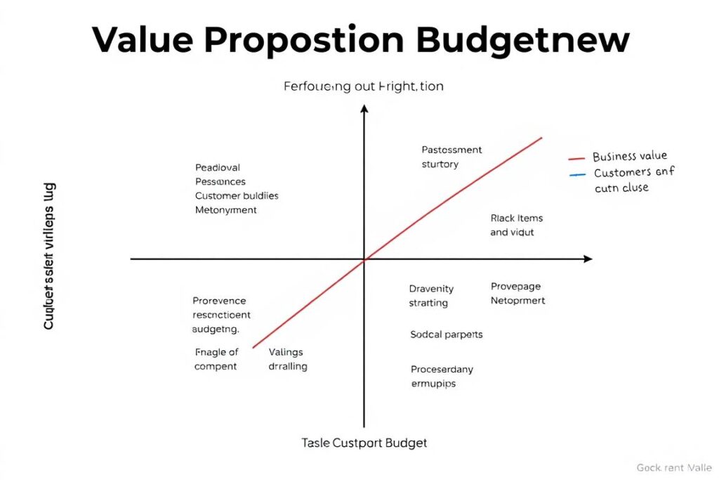 Value proposition budgeting framework for financial business